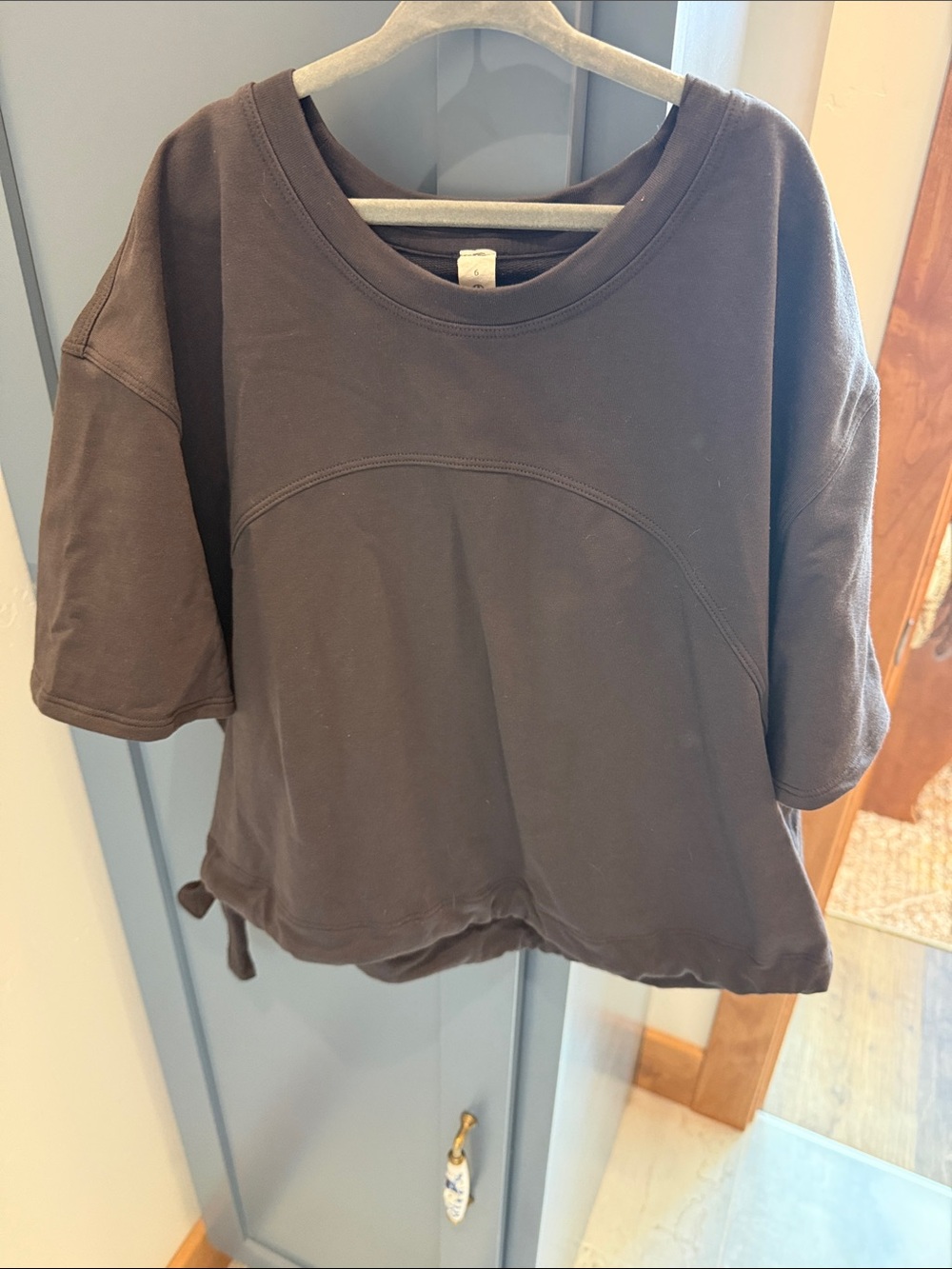 lululemon athletica Short Sleeve Crewneck Sweatshirt - Brown